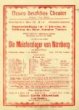 Divadelní cedule Die Meistersinger von Nürnberg