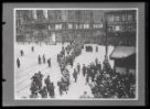 Fotografie, protestní shromáždění na Václavském náměstí v Praze, 28. 10. 1918.
