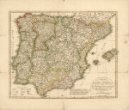Mapa Španělska a Portugalska - mapa