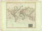 Hydrographical chart of the world on Wright or Mercator projection.