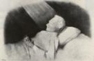 Vincenz Priessnitz na úmrtním loži (reprofoto)